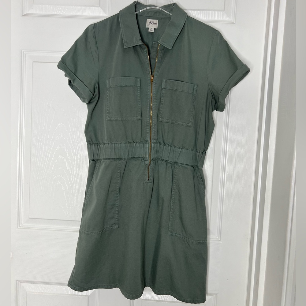 J. Crew Mini Cargo Style Dress Sz 10 - Picture 9 of 11